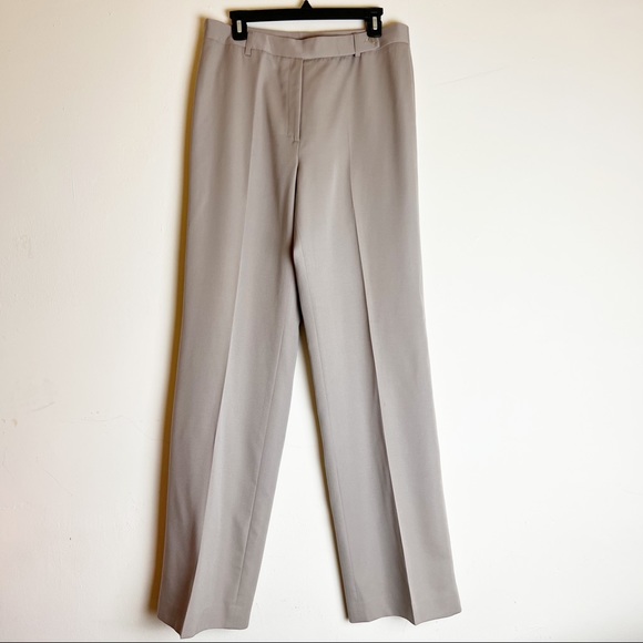 J. Crew Classic Wool Dress Suit Pants, Size 12 Tall Taupe - Picture 1 of 13